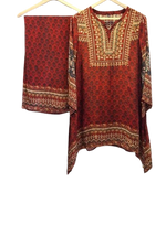 Pure crape designer co ord set