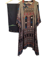 Premium crepe Ajrakh co ord set