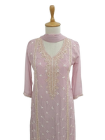 Heavy handwork georgette party wear suit set