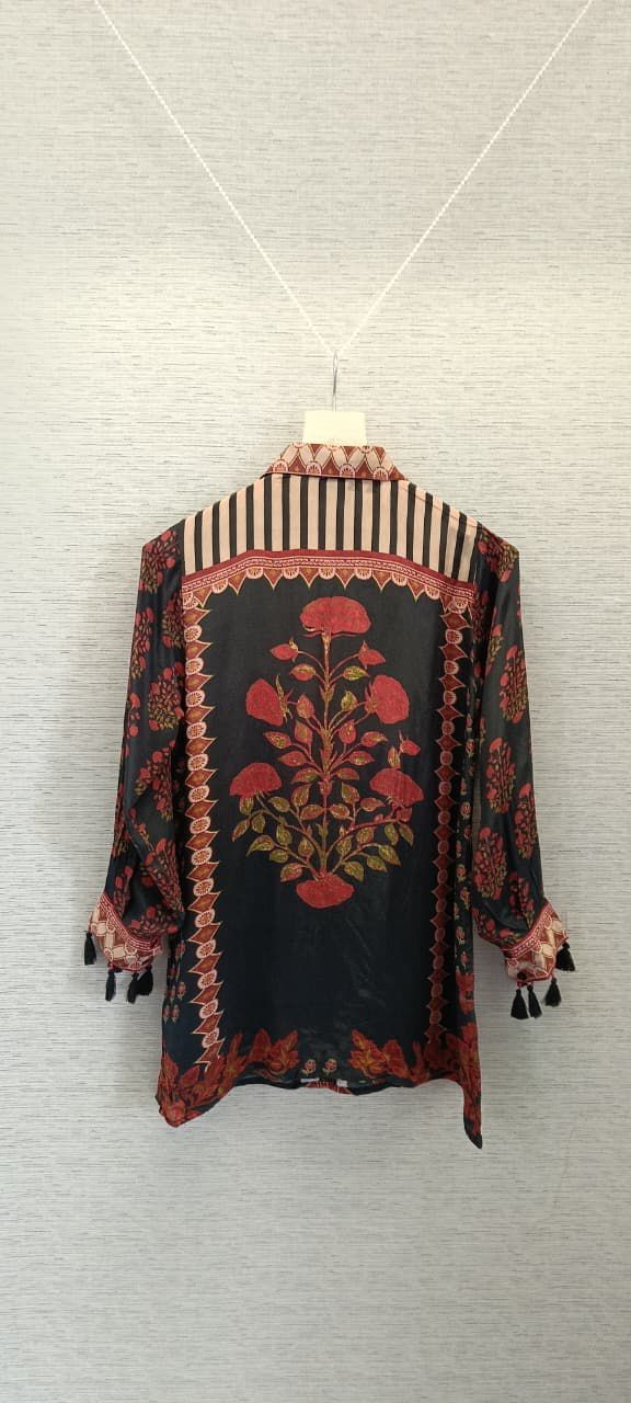 Ajrakh crepe top