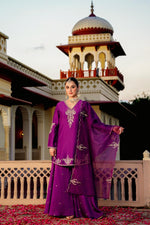 Awesome santori silk party wear Plazo suit set
