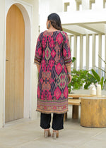 Designer pure crepe suit set