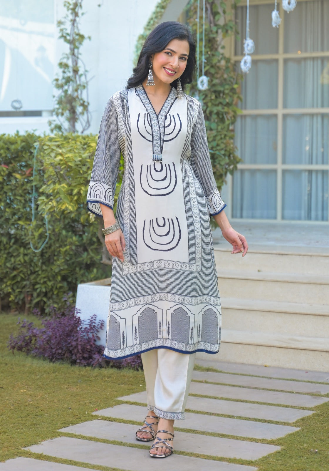 Pretty pretty pure crepe suit set