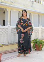 Pure crepe digital printed kurta pant