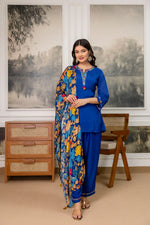 Pretty chinon Farsi salwar suit set