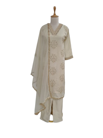 Crushed tissue suit set