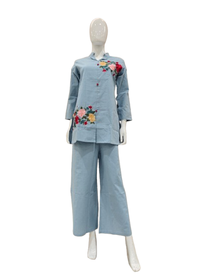 Applique work cotton co ord