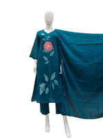 Gorgeous applique work Mul cotton suit set