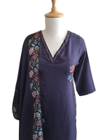 Gorgeous Kalamkari Russian silk full suit set
