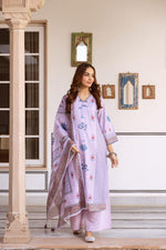 Smart designer linen cotton suit set