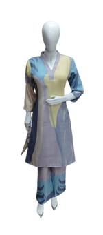 Stylish linen cotton kurta pant