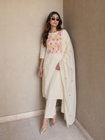 Super pretty cotton fully embroidered suit set