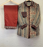 Pure crepe ajrakh crepe co ord
