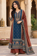 Super premium pure crepe ajrakh suit set