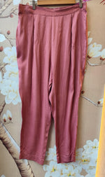 Premium Banarasi suit set in pink with zari detailing