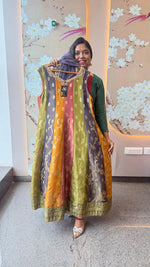 Premium brocade (extra sleeves available 3/4th) Anarkali full suit set