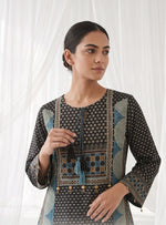 Super pretty Mul silk Co ord set in blue