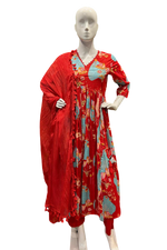 Summer vibes ! Launching a beautiful summer cotton alia Anarkali suit set