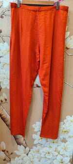 Super pretty handwork Mul chanderi suit set in orange