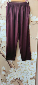 Premium gaji silk suit set paired with Kalamkari dupatta in wine