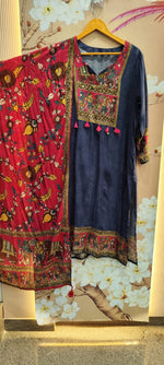 Super pretty Mul silk Kalamkari full suit set
