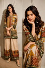 Premium crepe silk Patola print Co ord