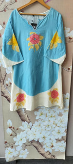 Farshi salwar cotton co ord in blue