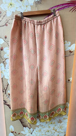 Pure chinon with beautiful pearl and zari detailing plazzo suit set in pink