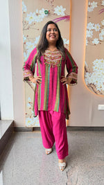 Pure Mul silk with gotta detailing Farsi salwar