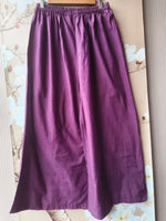 Pretty cotton real mirror block print dupatta set in purple