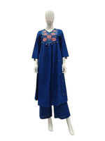 Silly cotton appliqué work Co-ord set