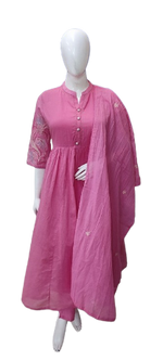 Beautiful Mul cotton embroidered suit set