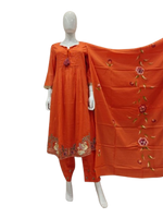 Pretty Mul cotton with intricate embroidered detailing on hem