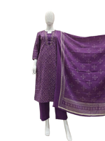 Wow cotton suit set in purple