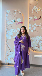 Premium cotton zari detailing full suit set
