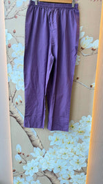 Smart cotton embroidered pintex detailing suit set in purple