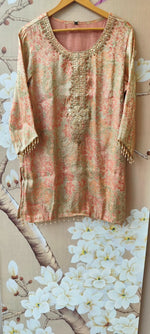 Premium brocade farshi salwar suit set in pink