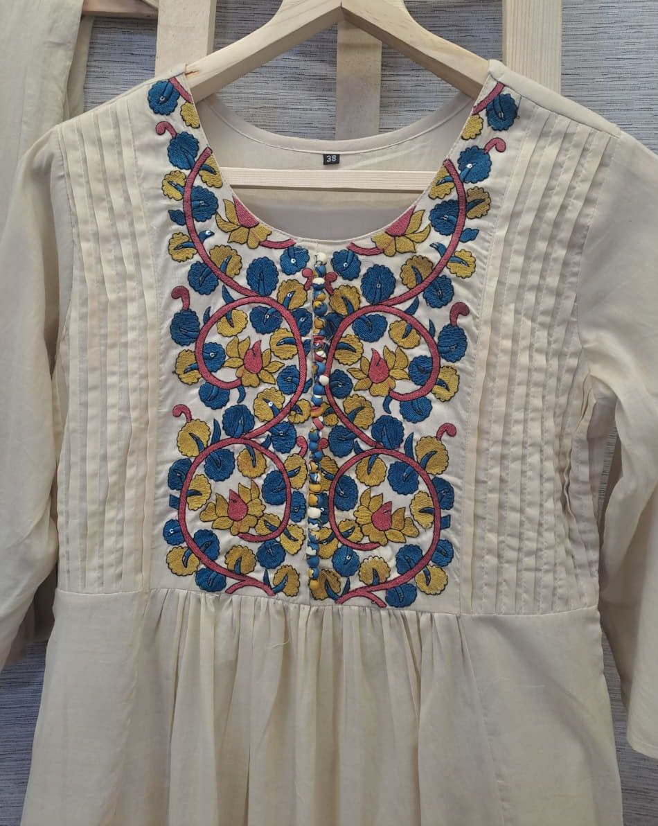 Super pretty n premium cotton with embroidered yoke