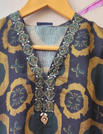 Vatican silk co ord set in green