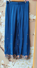 Super handwork premium chinon full suit set in Royal blue
