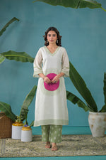 Premium Mul cotton lining Co ord in green