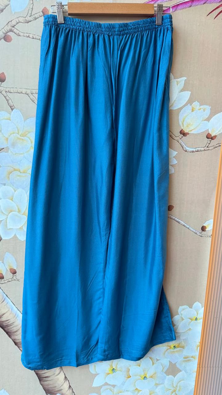 Pure Mul silk lining suit set in blue
