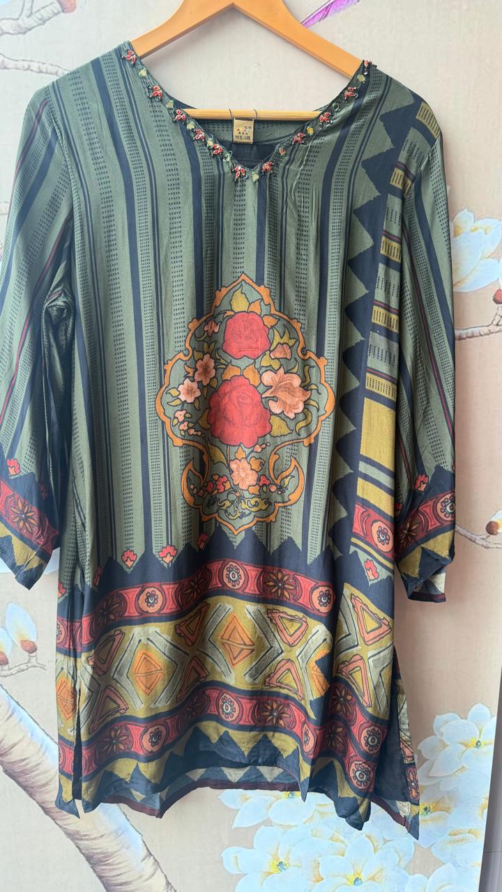 Pure crepe lining farshi salwar co ord