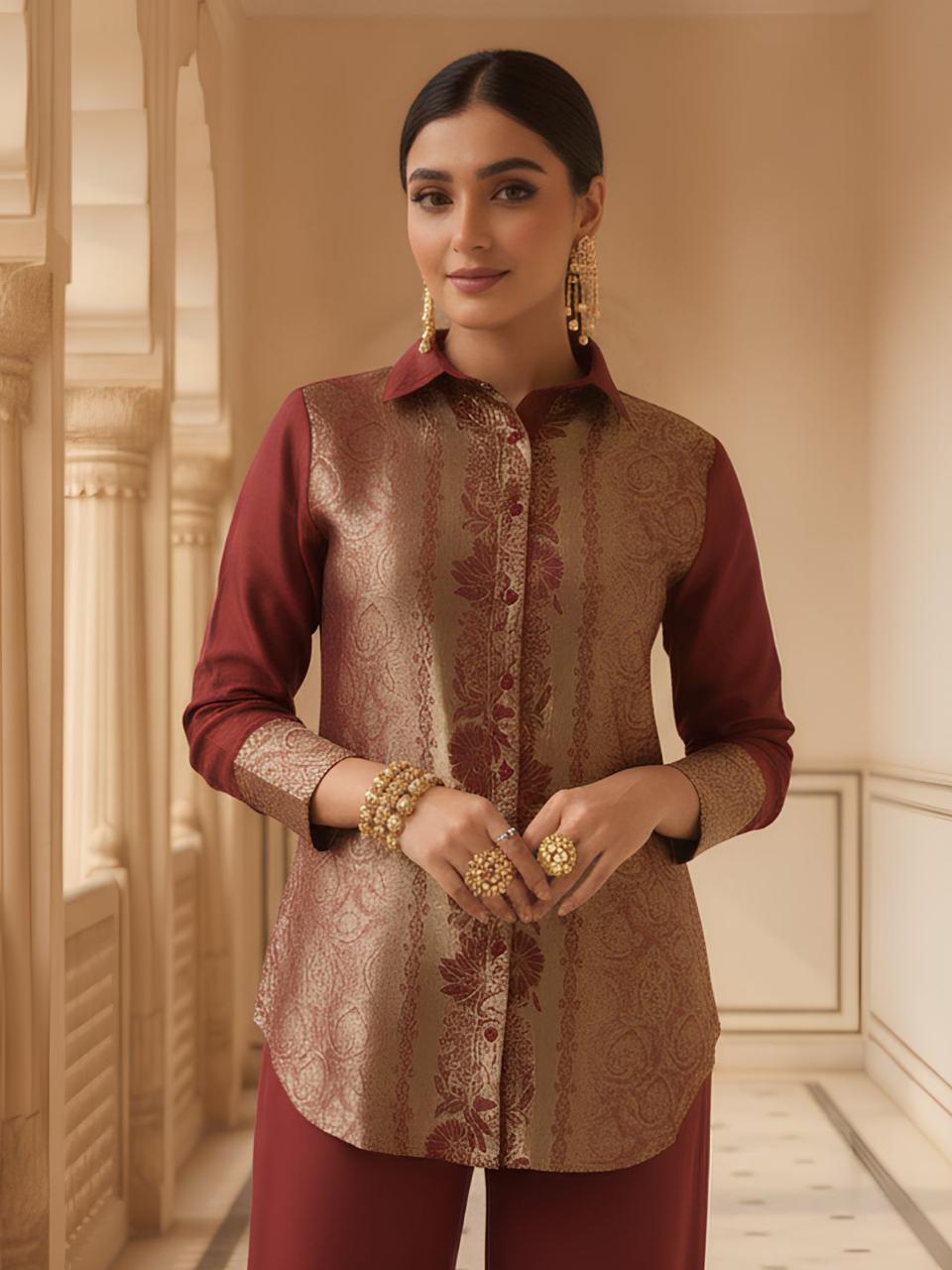 Premium brocade designer co ord set