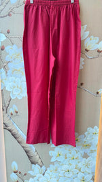 Smart cotton embroidered pintex detailing suit set in pink