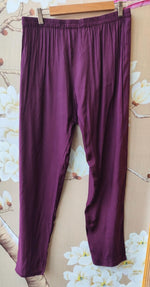 Pure Banarasi Mul chanderi suit set in purple