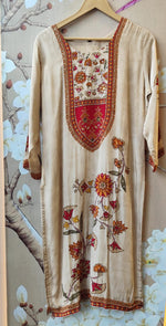 Pure crepe Kalamkari suit set with lining