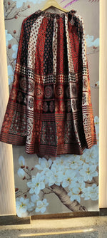 Premium gaji red n black skirt