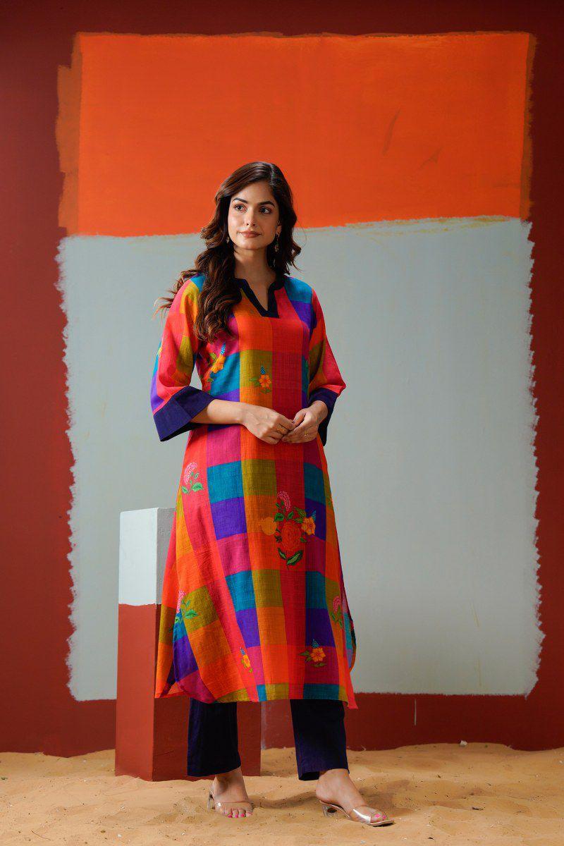 Premium Mul cotton digital printed kurta pant