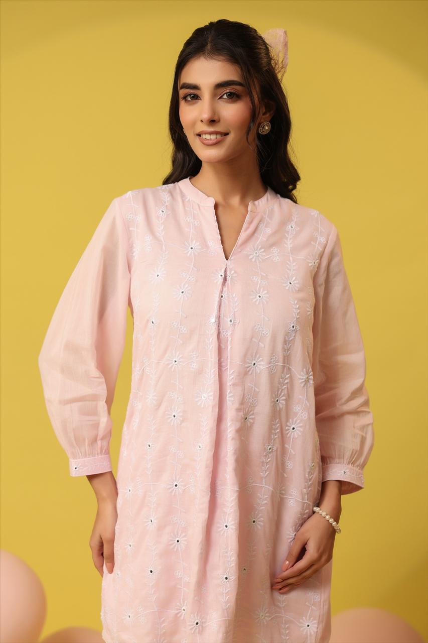 Lite pink kurta pants
